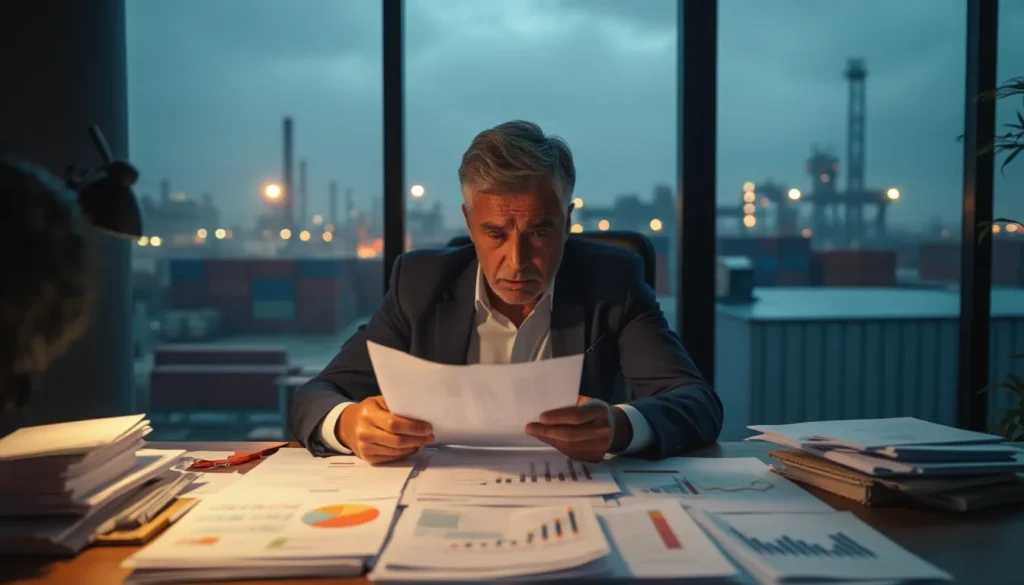 How Global Tariff Changes Are Reshaping Canadian Small Businesses: 2024-2025 Analysis 1 #Jeremy Scott Tax Law Adaptation strategies for tariff changes: a business man works on developing new strategies.