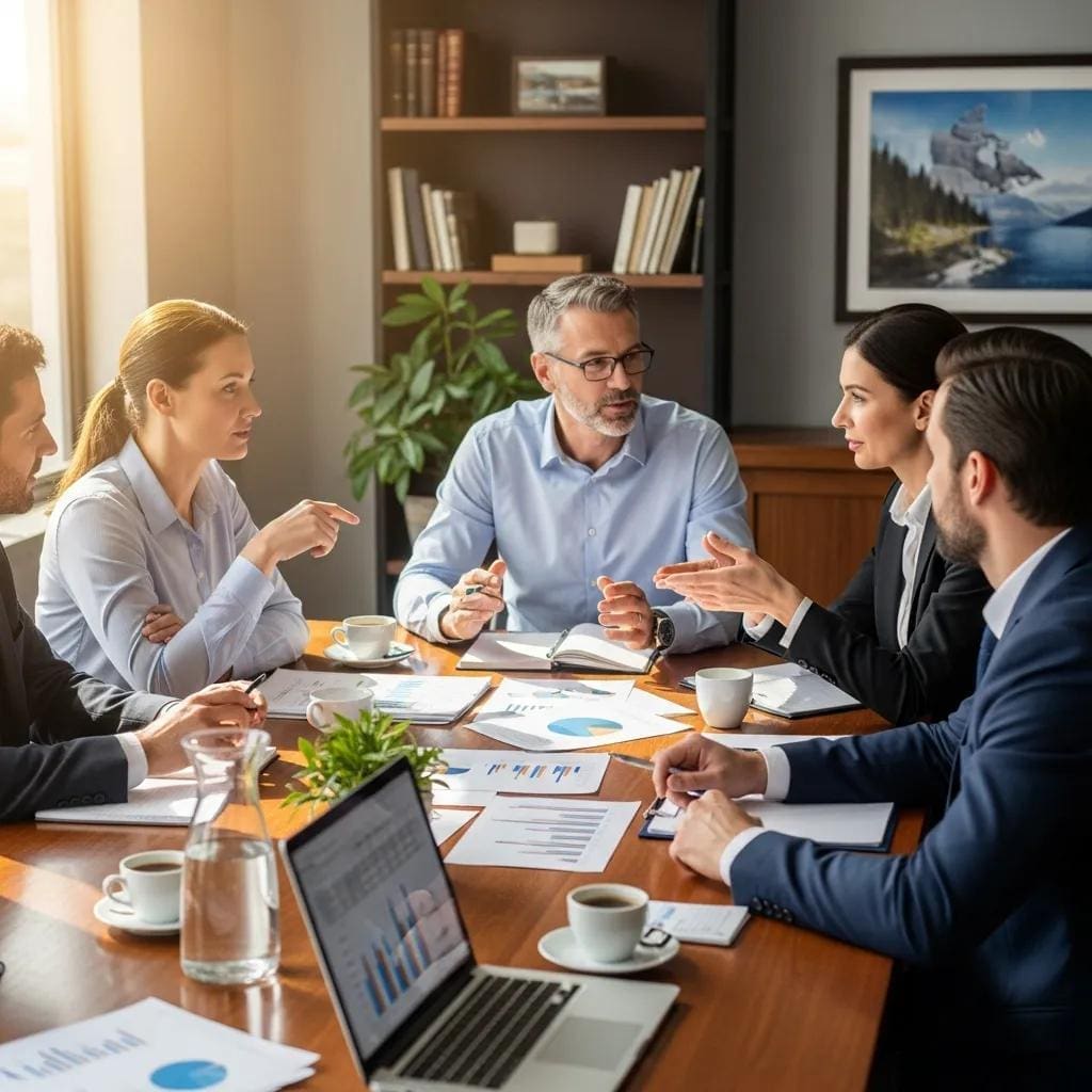 Business team discussing best practices for maximizing capital cost allowance